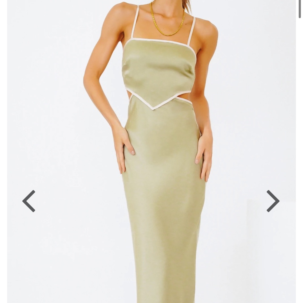 Sipping Wine Bias Cut Midi Dress